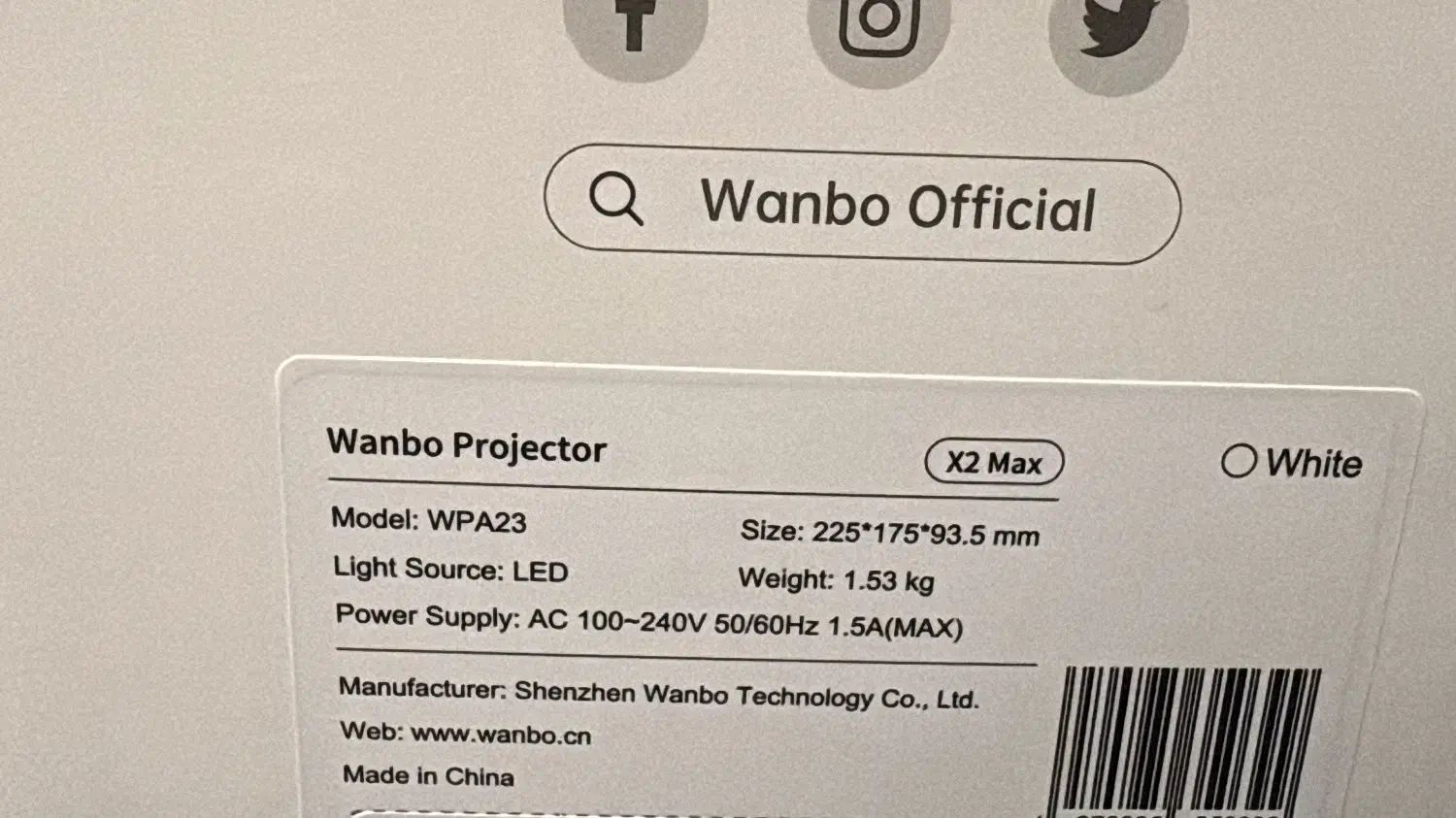 پروژکتور ونبو x2 max|تلویزیون و پروژکتور|تهران, سهروردی|دیوار