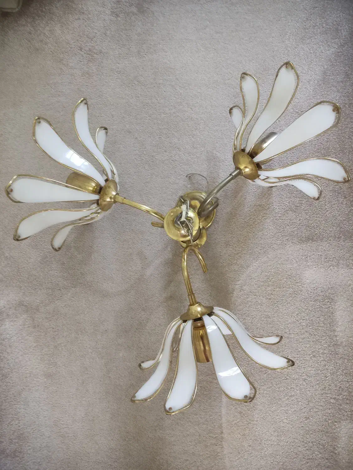 لوستر ۳ شاخه|لوستر و چراغ آویز|خرمآباد, |دیوار