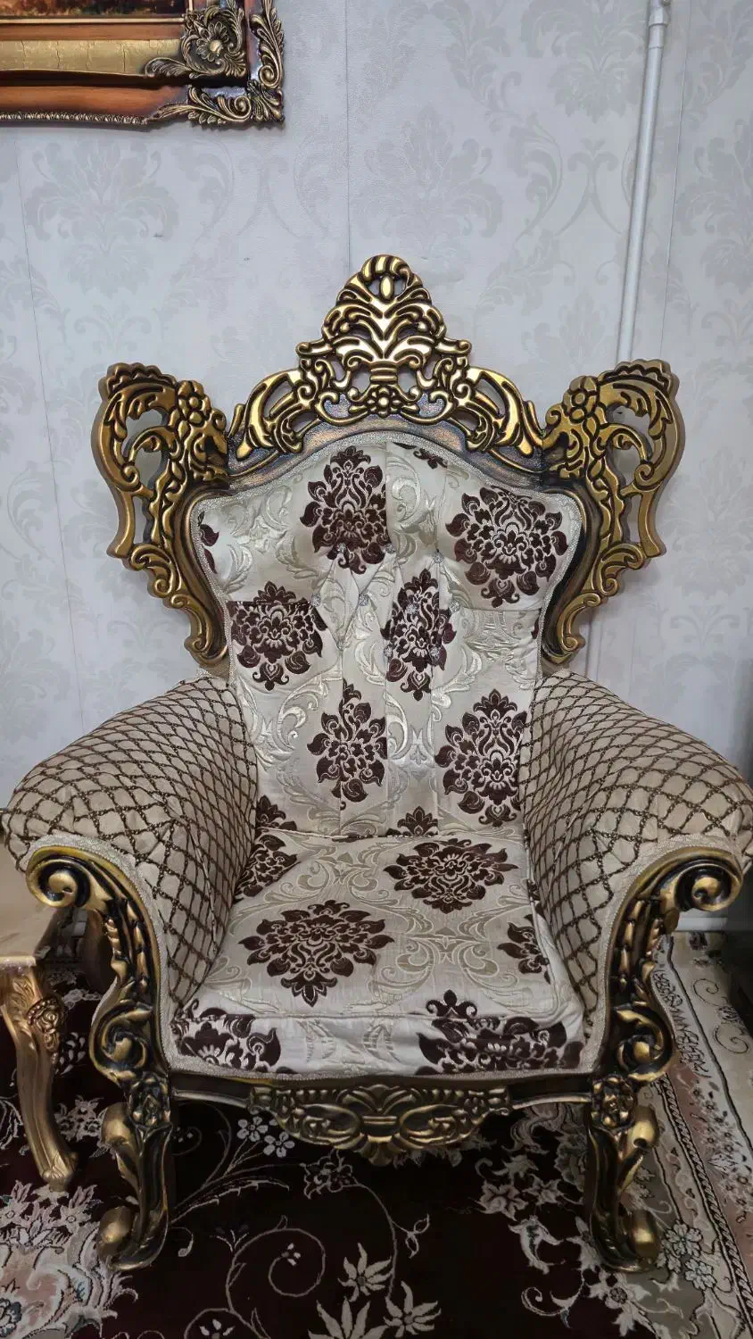 مبلمان استیل ۷نفره با ۳ عدد میز عسلی|مبلمان خانگی و میز عسلی|تهران, وصفنارد|دیوار