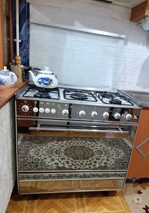 اجاق گاز فر دار با دو جوجه گردان در حد نو|اجاق گاز و لوازم برقی پخت‌وپز|رشت, حمیدیان|دیوار