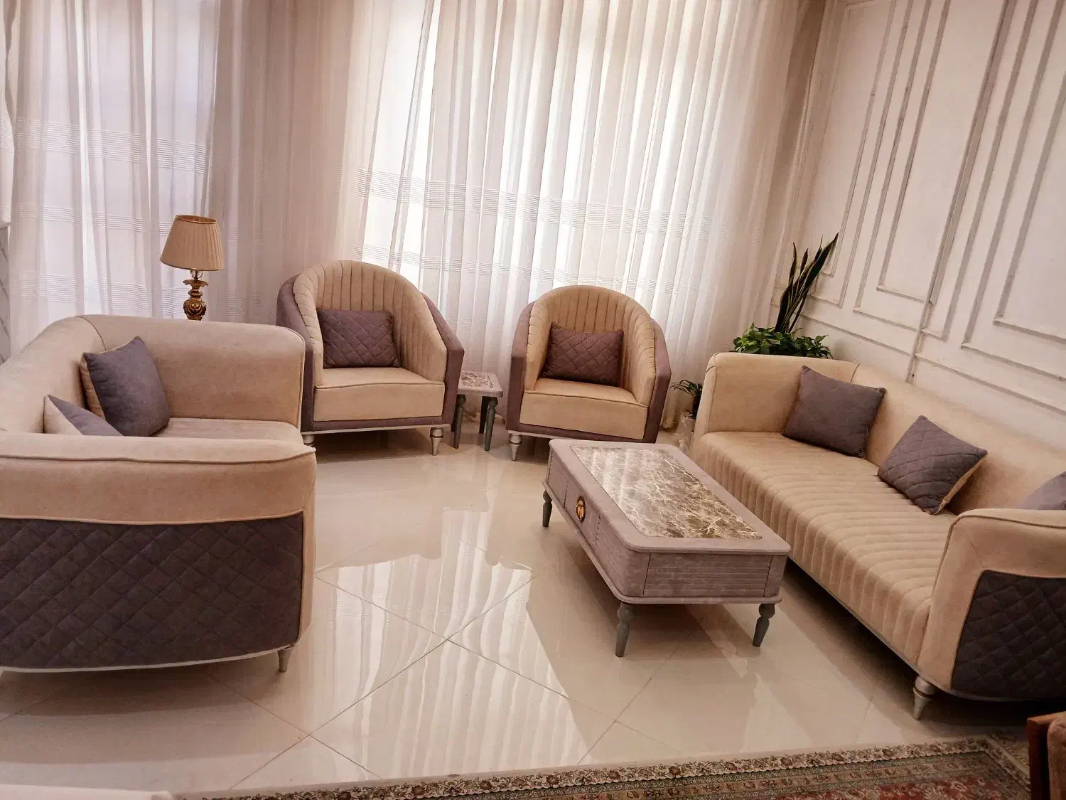 مبل راحتی ۷نفره راحتی|مبلمان خانگی و میز عسلی|مشهد, چهارچشمه|دیوار