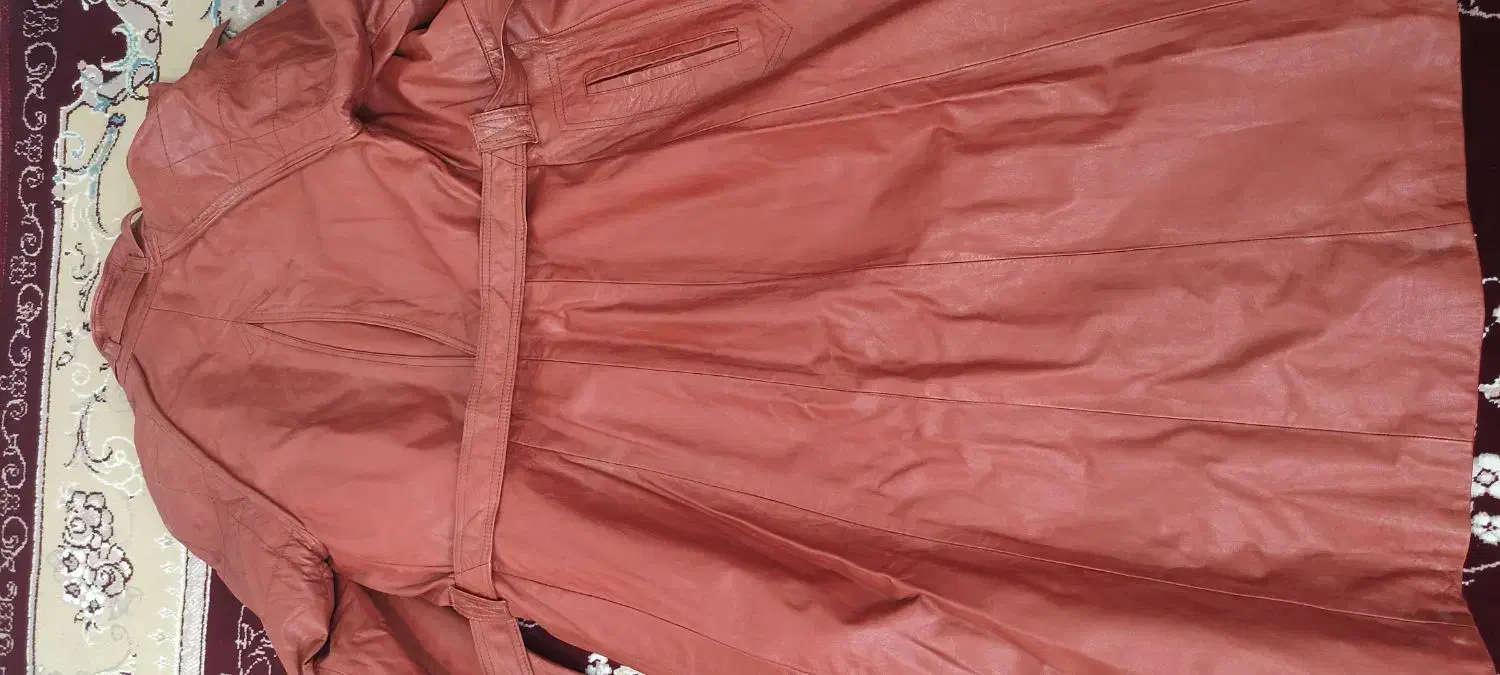 دو عدد کت چرم بلند زنانه|لباس|سنندج, |دیوار