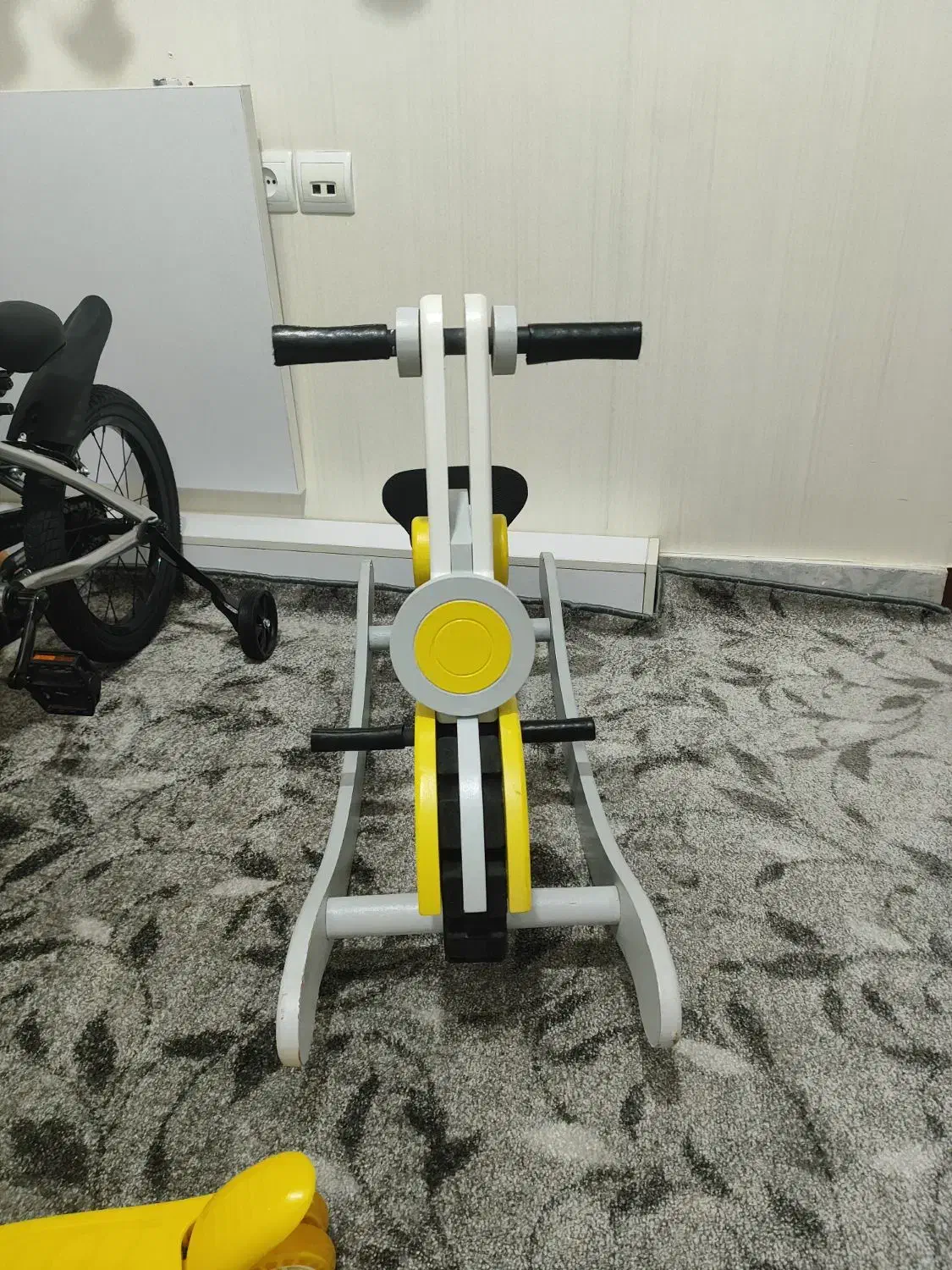 راکر چوبی طرح موتور|اسباببازی بچه|هشتگرد, هشتگرد قدیم|دیوار