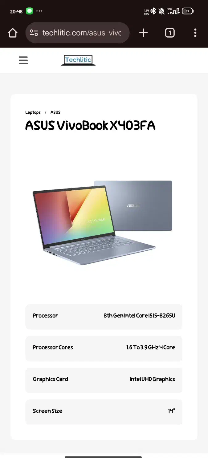 فروش لپ تاپ ایسوس Vivobook در حد نو|رایانه همراه|شیراز, گلشن|دیوار