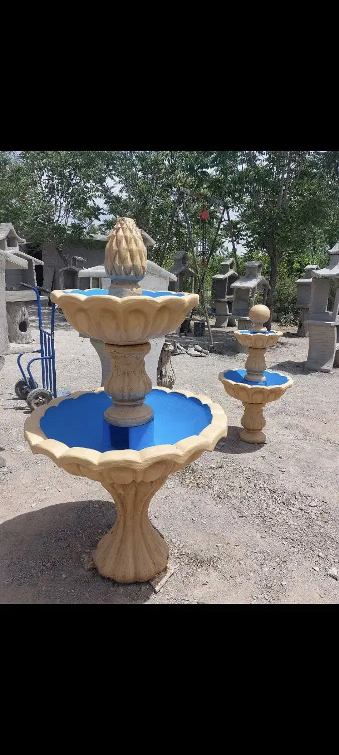 حوض آبنما پاشور آبشار بتنی سیمانی|مصالح و تجهیزات ساختمان|کرج, اتمسفر|دیوار