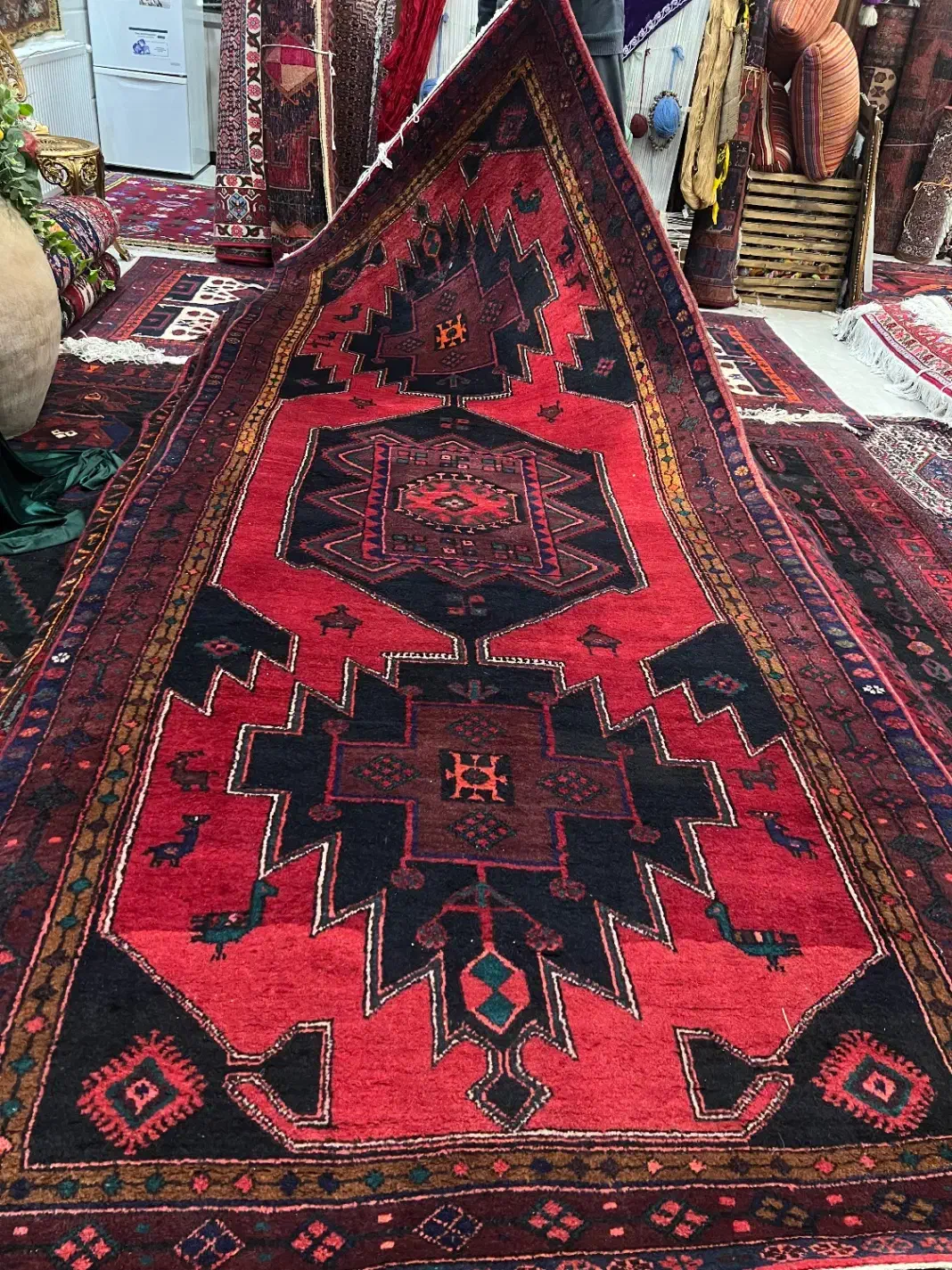 قالی خرسک|فرش|سنندج, |دیوار