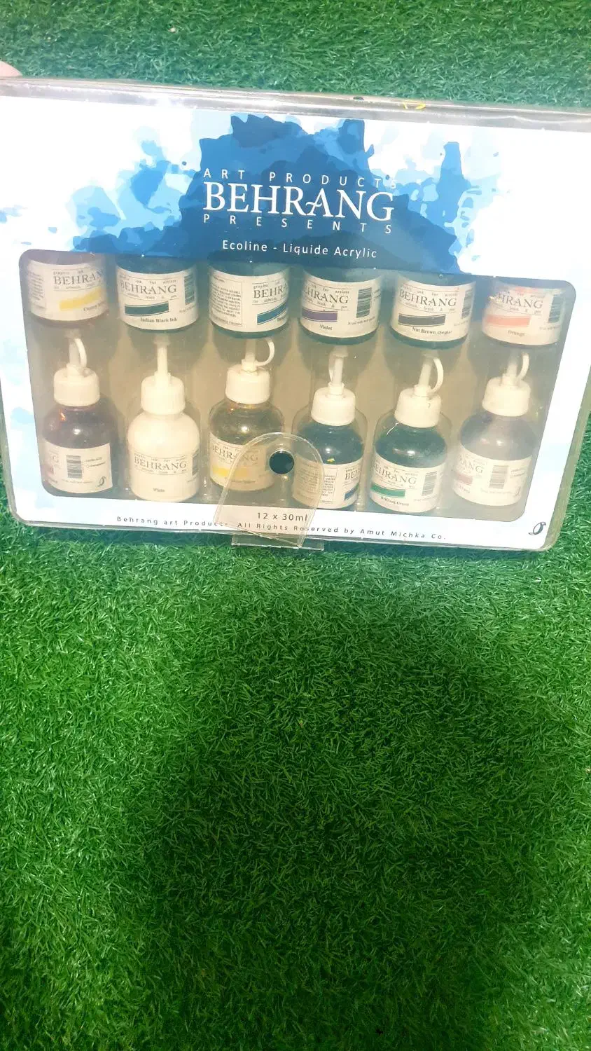 رنگ اکرولیک بهرنگ ۱۲ رنگ|لوازم التحریر|بوشهر, |دیوار