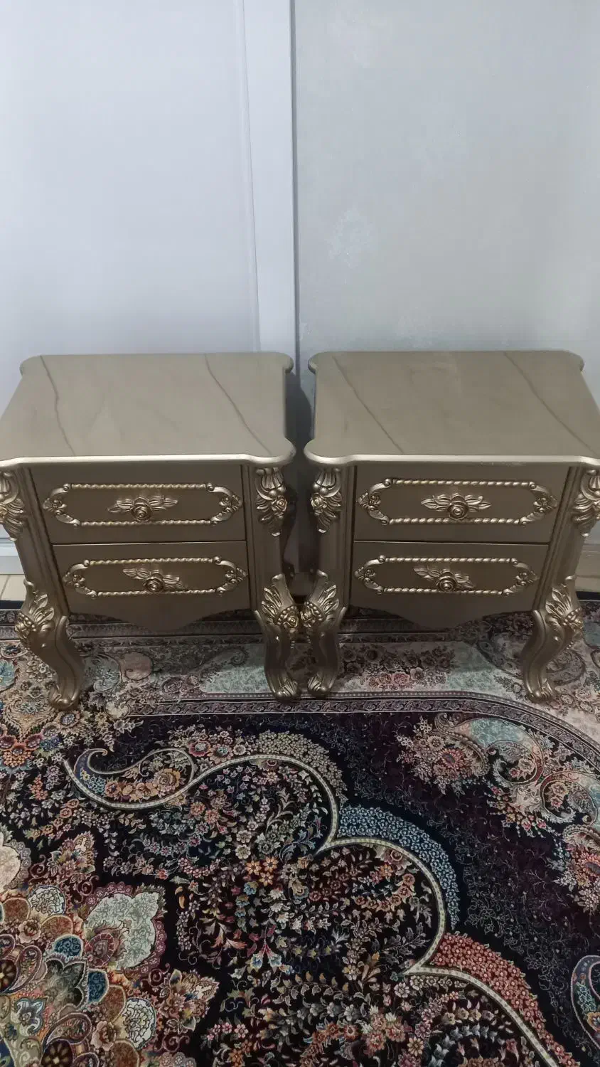 تخت خواب دو نفره کاملا نو|تخت و سرویس خواب|ری, علایین|دیوار