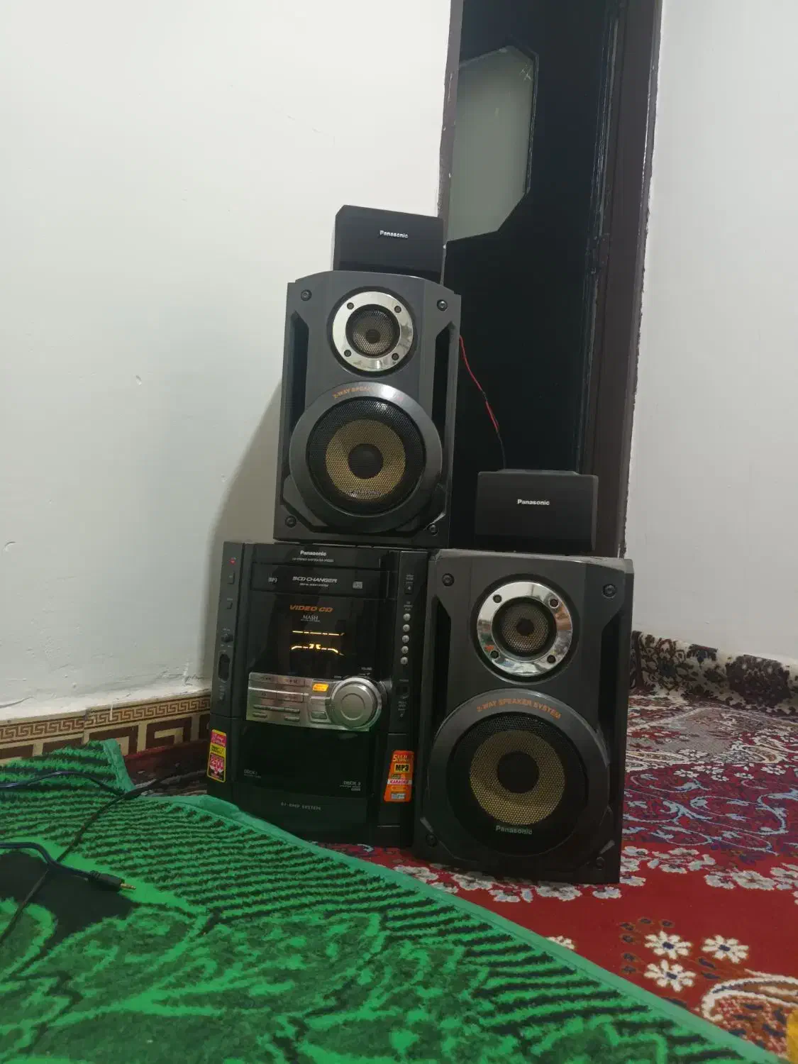 ضبط پاناسونیک ۵ دیسک|سیستم صوتی خانگی|اشتهارد, |دیوار