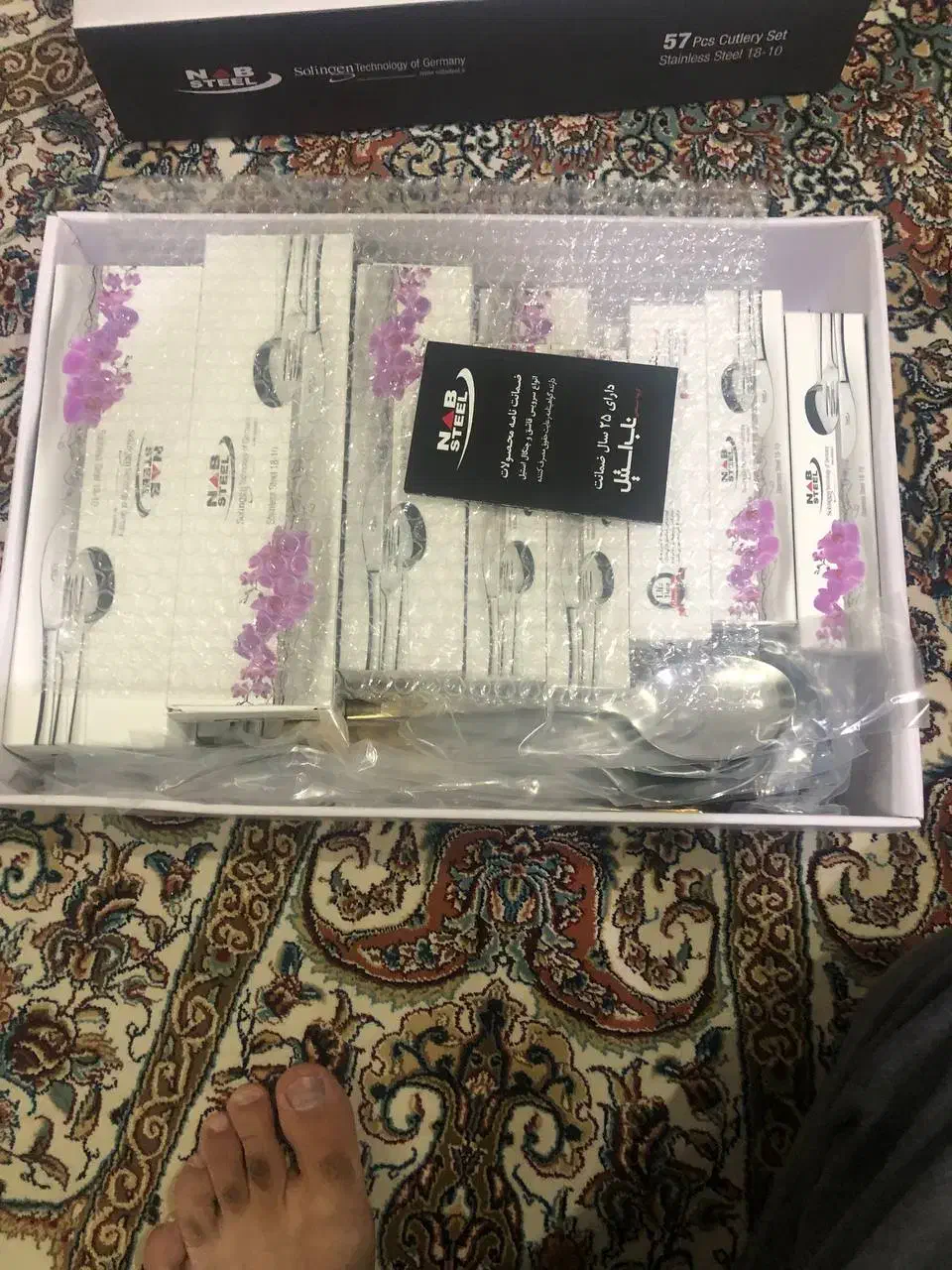 سرویس قاشق چنگال و چاقو ۵۷ پارچه ناب استیل|ظروف سرو و پذیرایی|تهران, پونک|دیوار