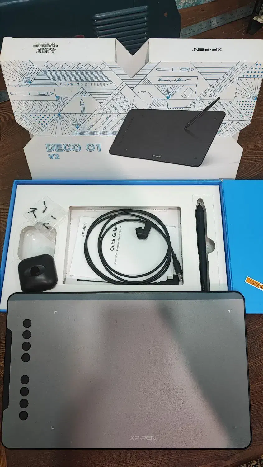 قلم نوری xp-pen deco 01 v2|قطعات و لوازم جانبی رایانه|اهواز, شهرک پیام|دیوار