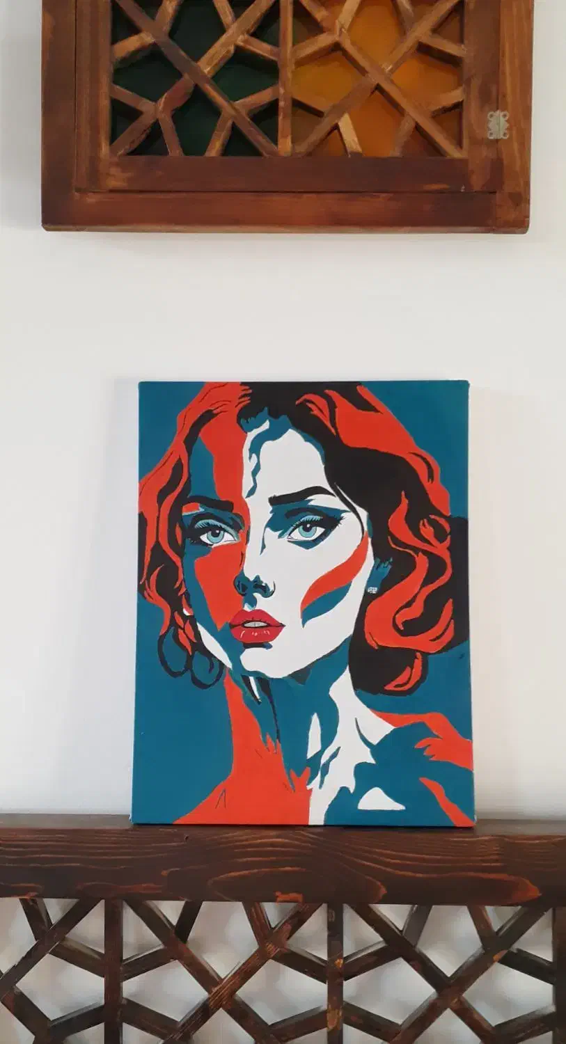 تابلو راز نگاه|تابلو، نقاشی، عکس|مشهد, آزادشهر|دیوار