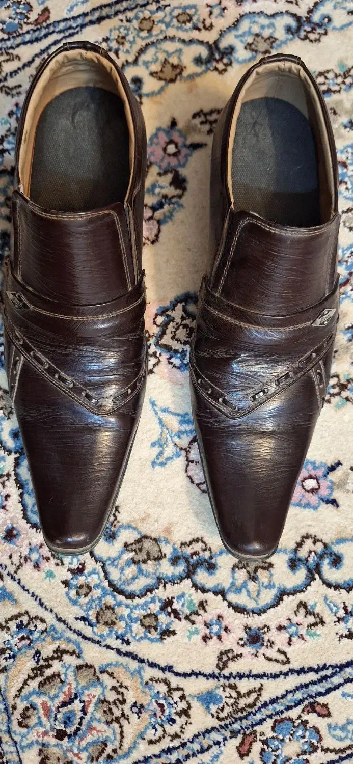 کفش چرم|کیف، کفش، کمربند|کوهپایه, |دیوار