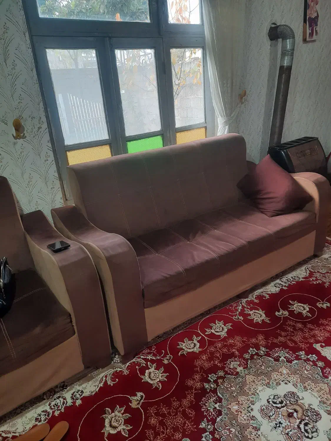 مبل ۷ نفره|مبلمان خانگی و میز عسلی|اسالم, |دیوار