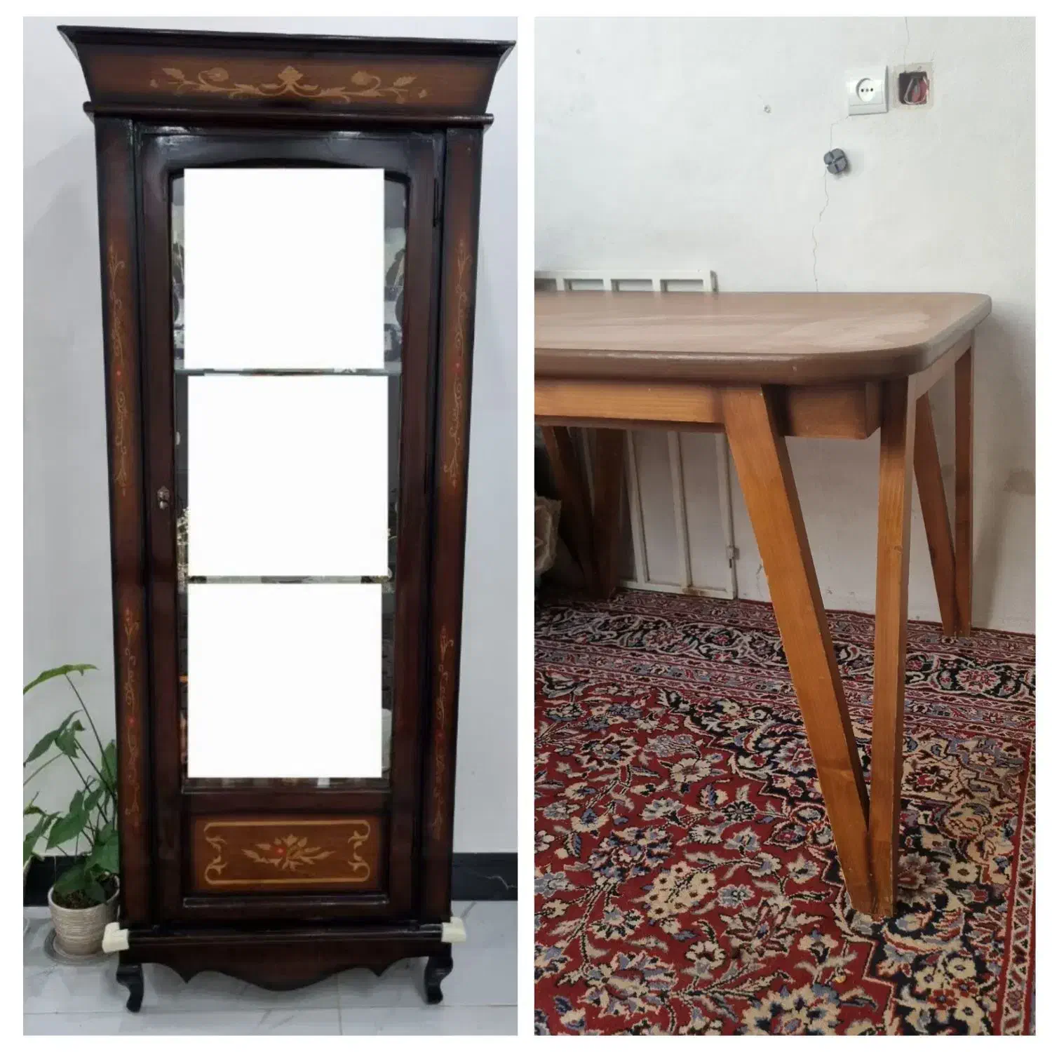 میز نهارخوری خوری و بوفه معرق|بوفه، ویترین، کنسول|بیرجند, |دیوار