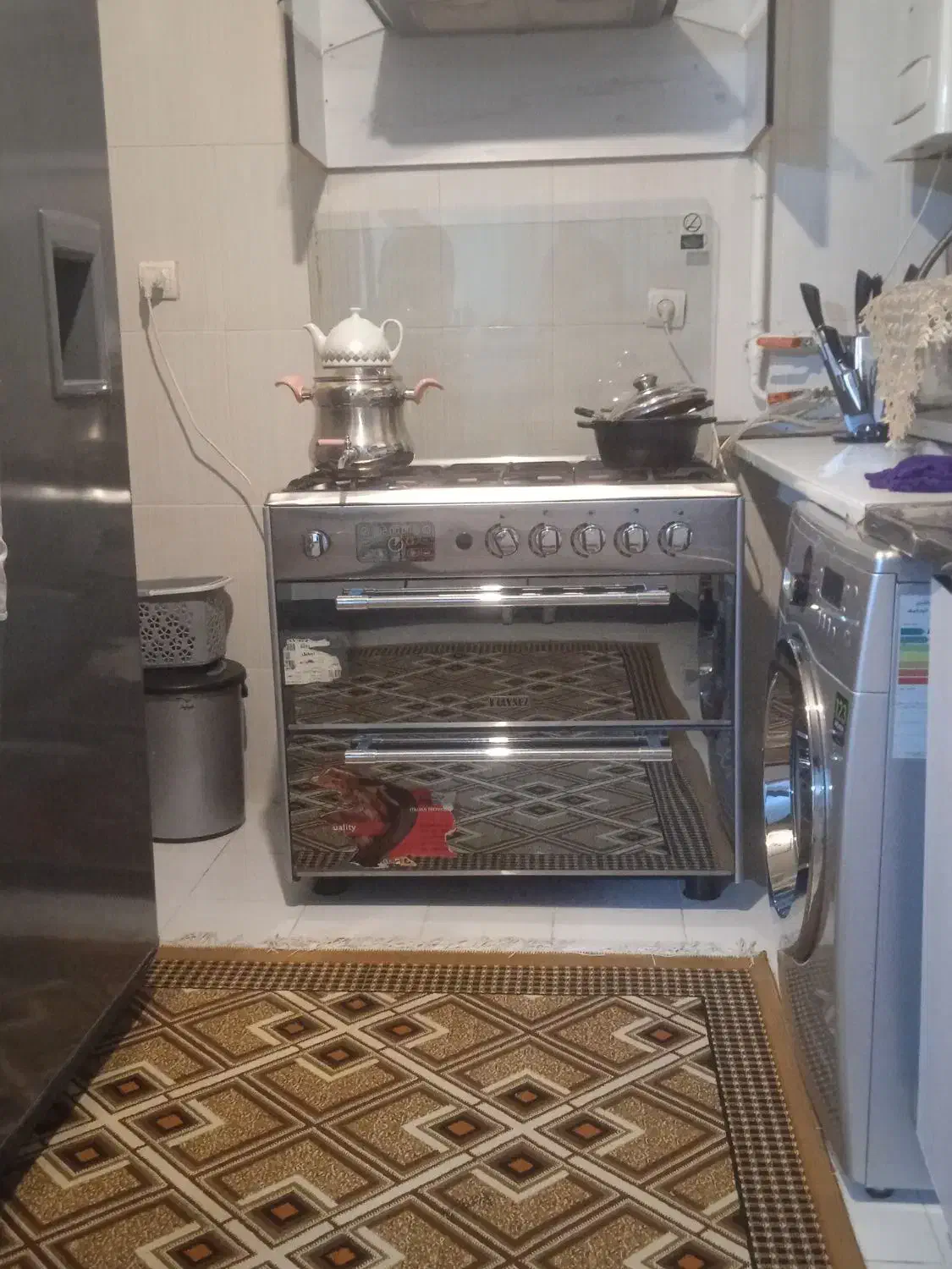 گاز پنج شعله طرح فر دو کشو|اجاق گاز و لوازم برقی پختوپز|نهاوند, |دیوار