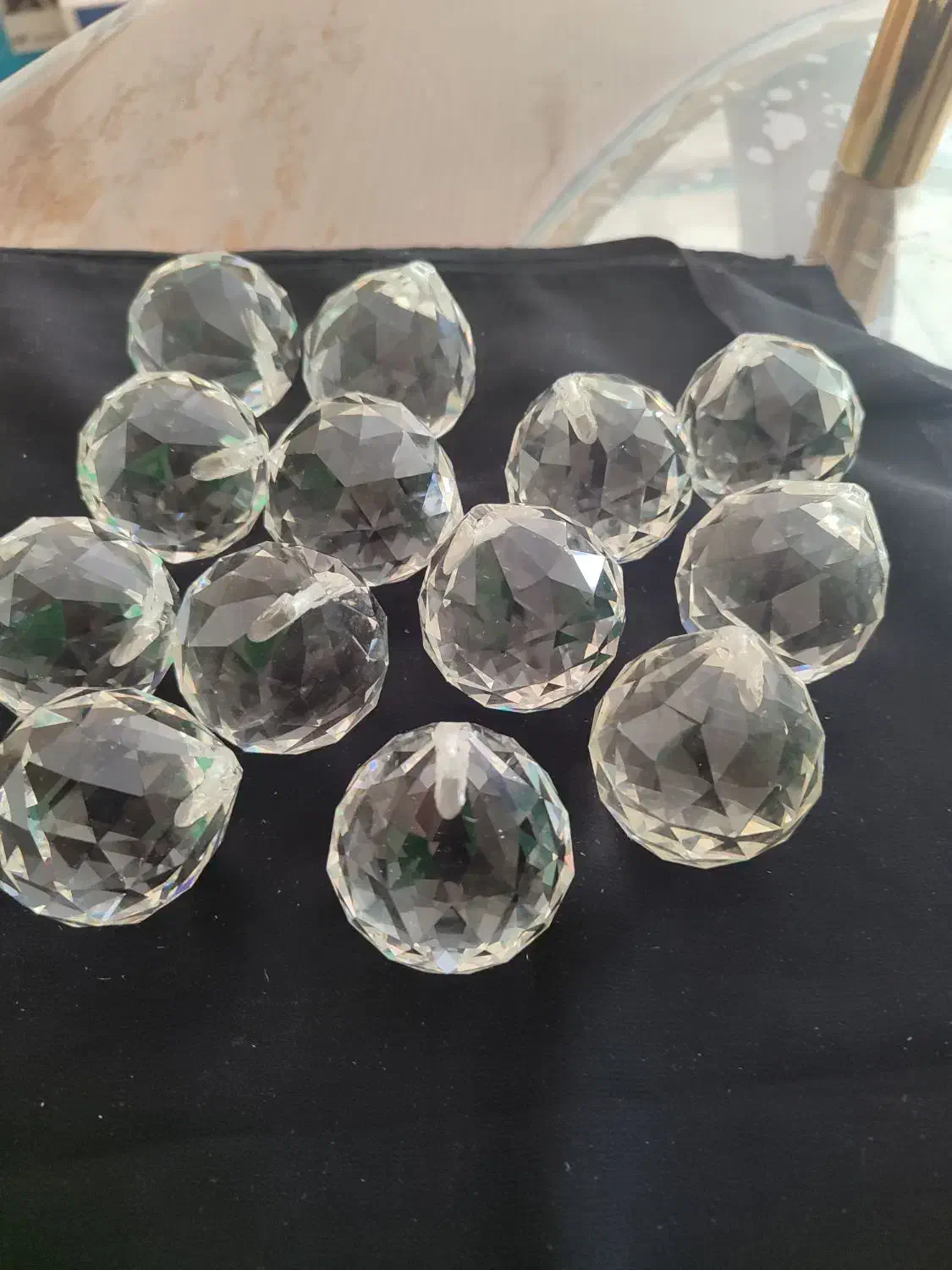 گوی الماسی مخروطی وگردنمره 40 کریستال نمره 16و14|لوستر و چراغ آویز|پردیس, فاز ۱|دیوار