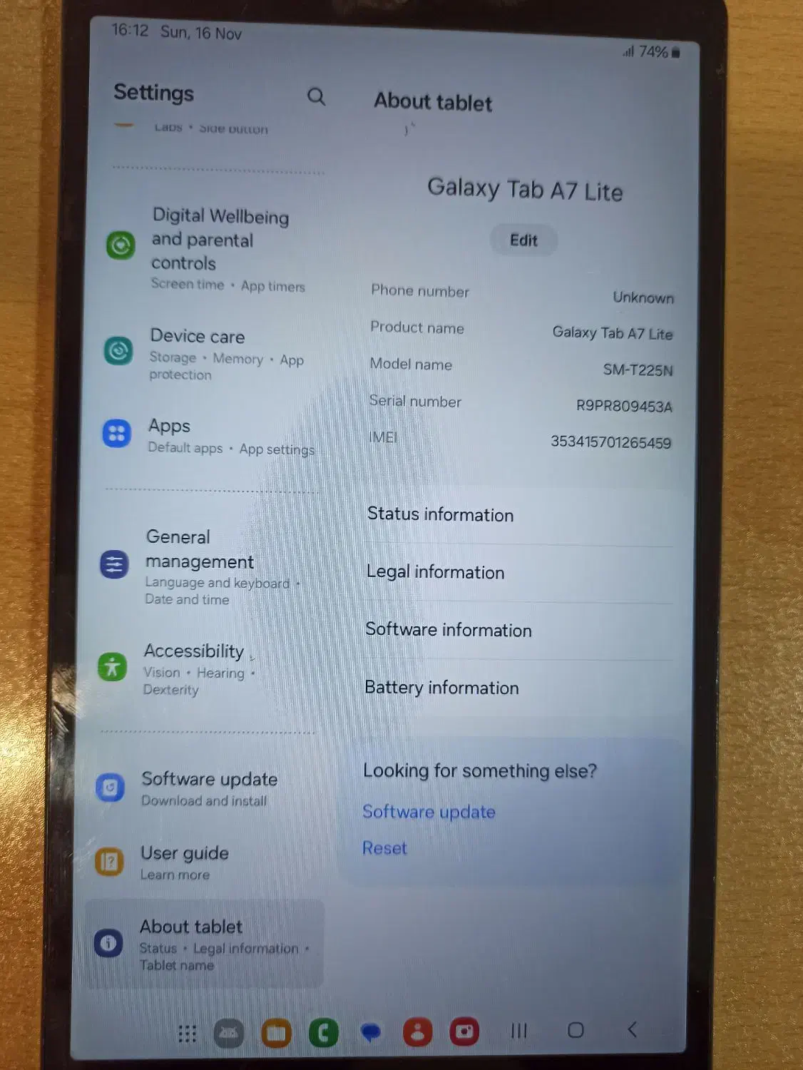 تبلت Galaxy Tab A7 Lite SM-T225N|تبلت|کرمان, |دیوار