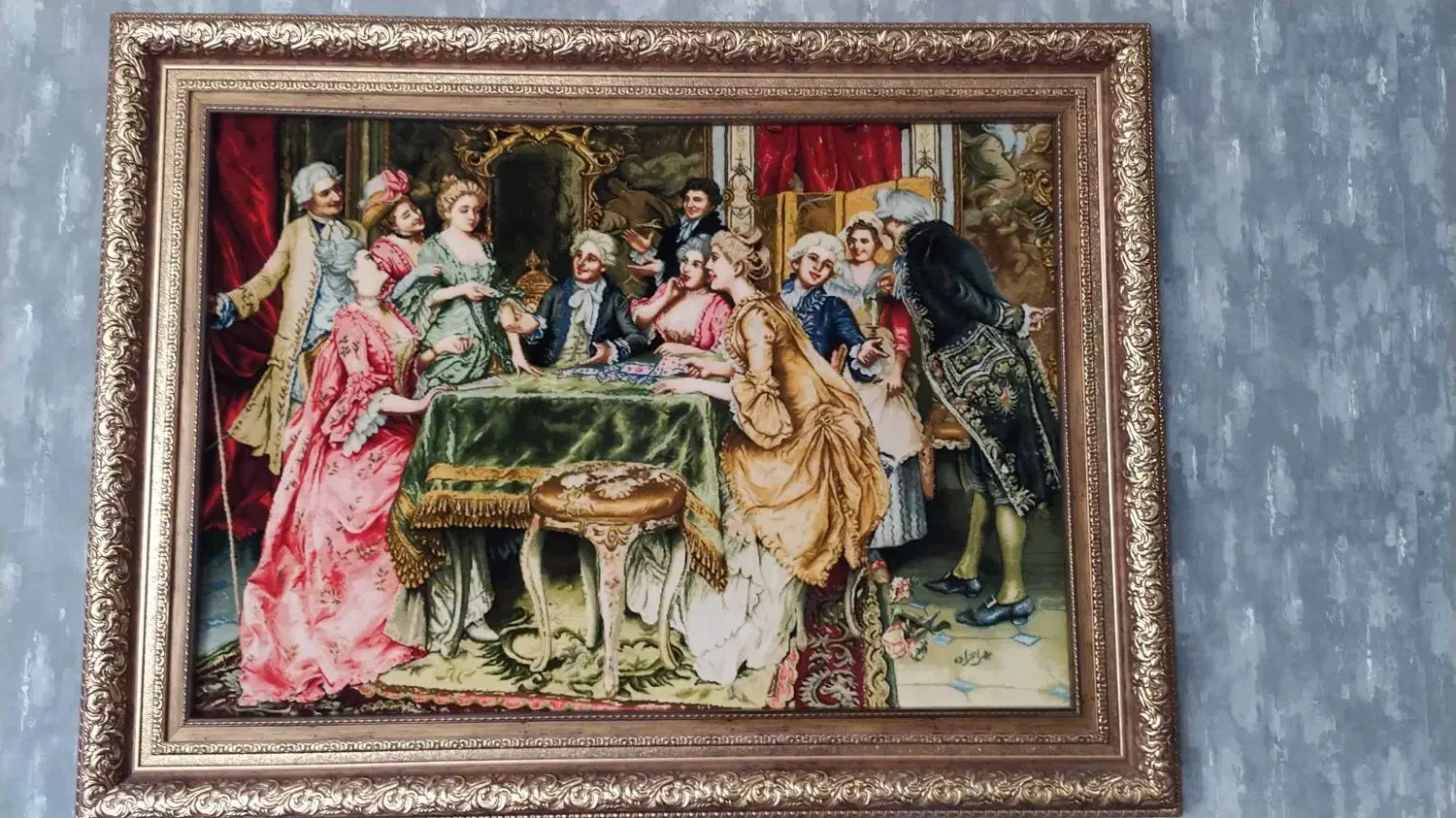 تابلو فرش دستباف تبریز چله ابریشم تبریز|تابلو فرش|اسلام‌شهر, شهرک واوان|دیوار