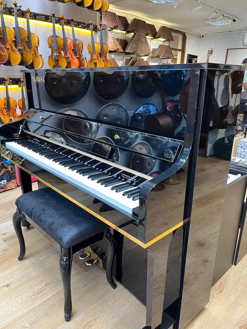 پیانو یاماها p48 طرح آکوستیک|پیانو، کیبورد، آکاردئون|ساری, |دیوار