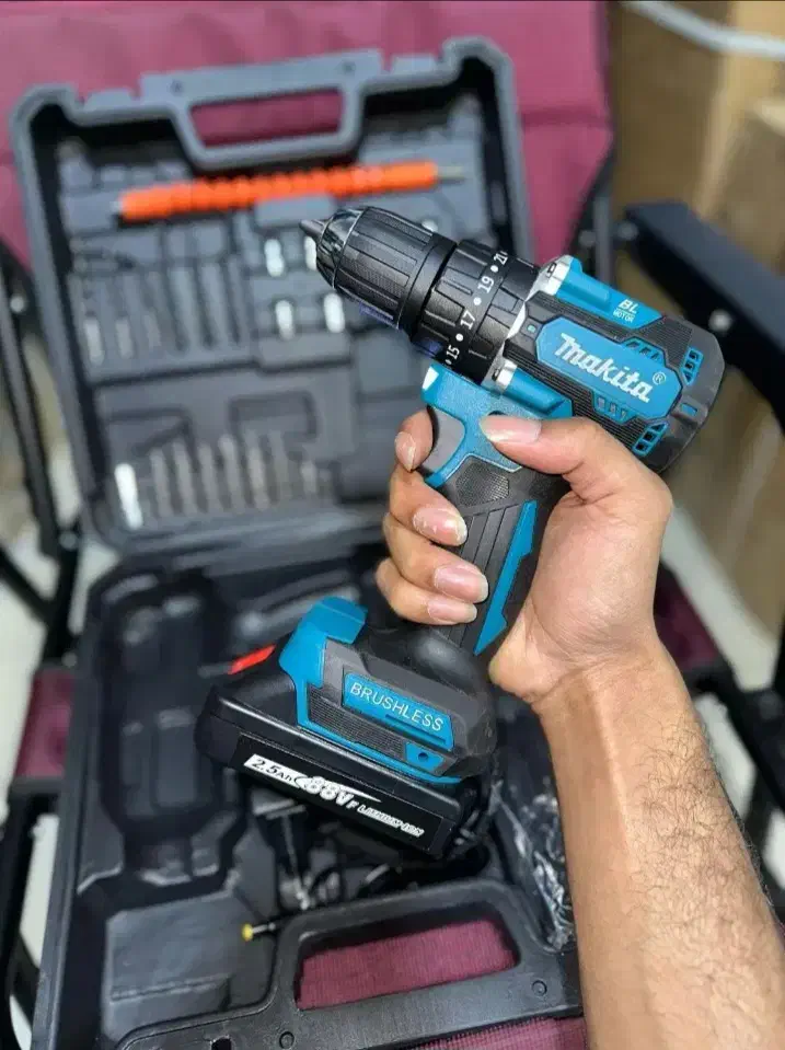 دریل شارژی گیربکسی براشلس سه حالت ماکیتا|ابزارآلات|بندرعباس, |دیوار
