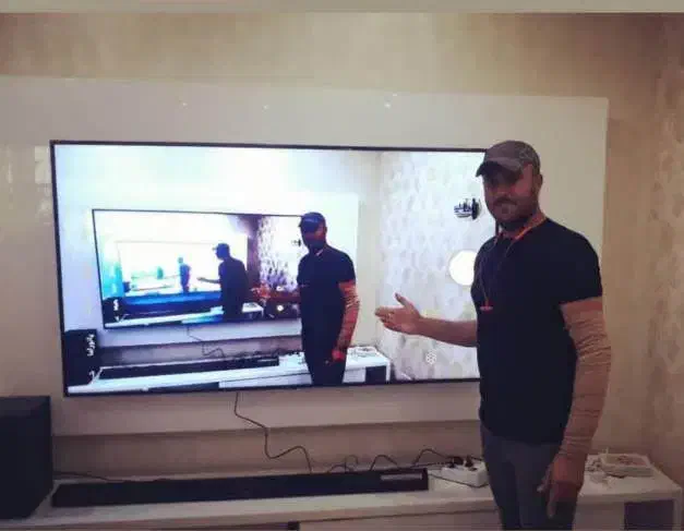 نصب تلویزیون LED روی دیوار و میز در تمامی سایزها|خدمات پیشه و مهارت|گرگان, |دیوار