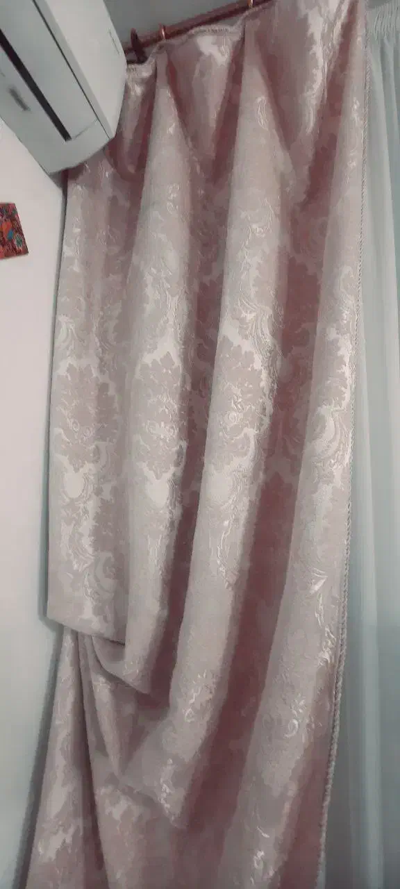 دستک پرده دوطرفه مخمل دوعدد|پرده، رانر، رومیزی|مشهد, حجاب (شهرک غرب)|دیوار