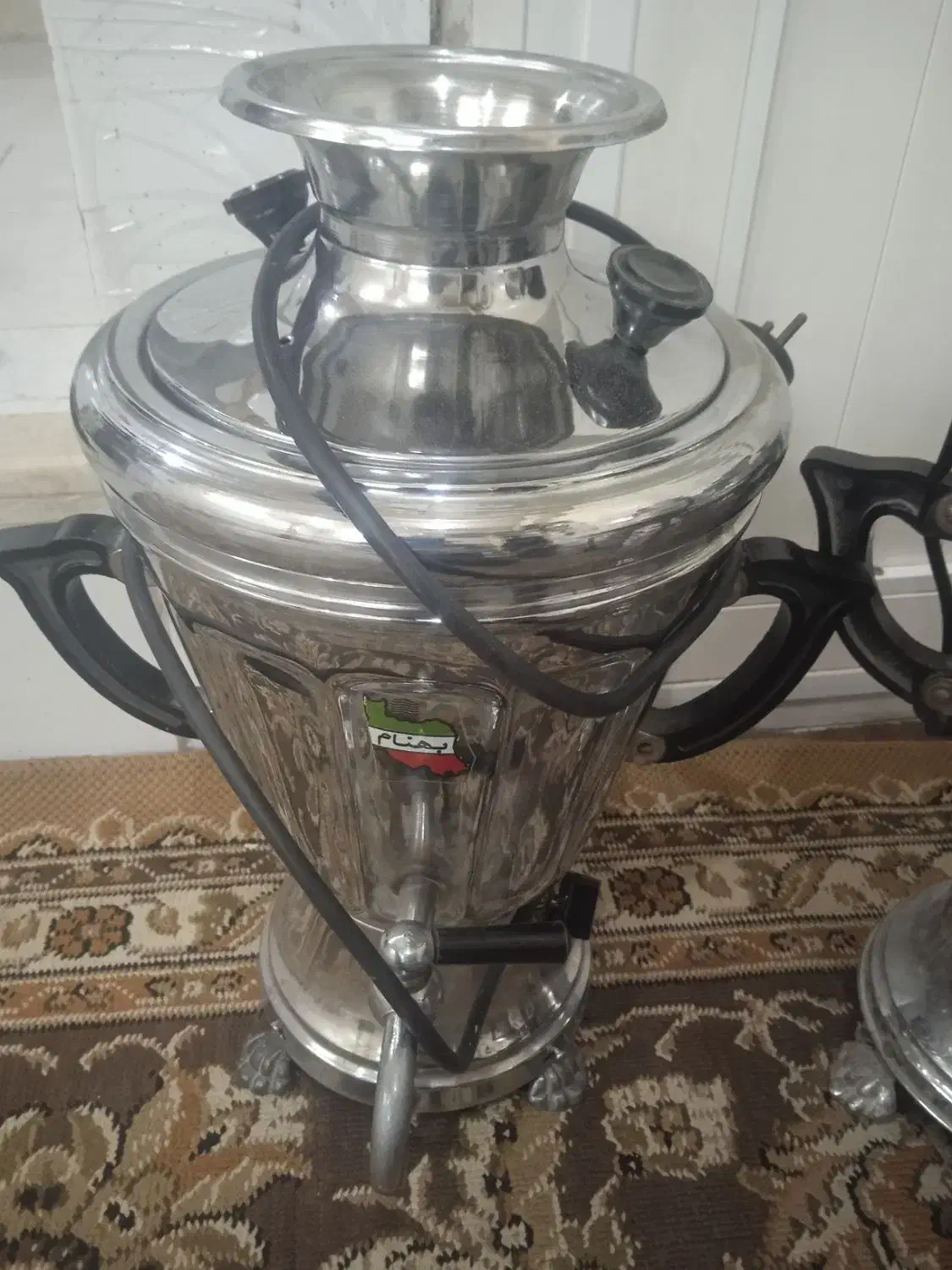 ۲عدد سماور برقی قدیمی .استیل اصل و قدیمی ۵ ملیون|سماور، چای‌ساز، قهوه‌ساز|اصفهان, شاهد|دیوار
