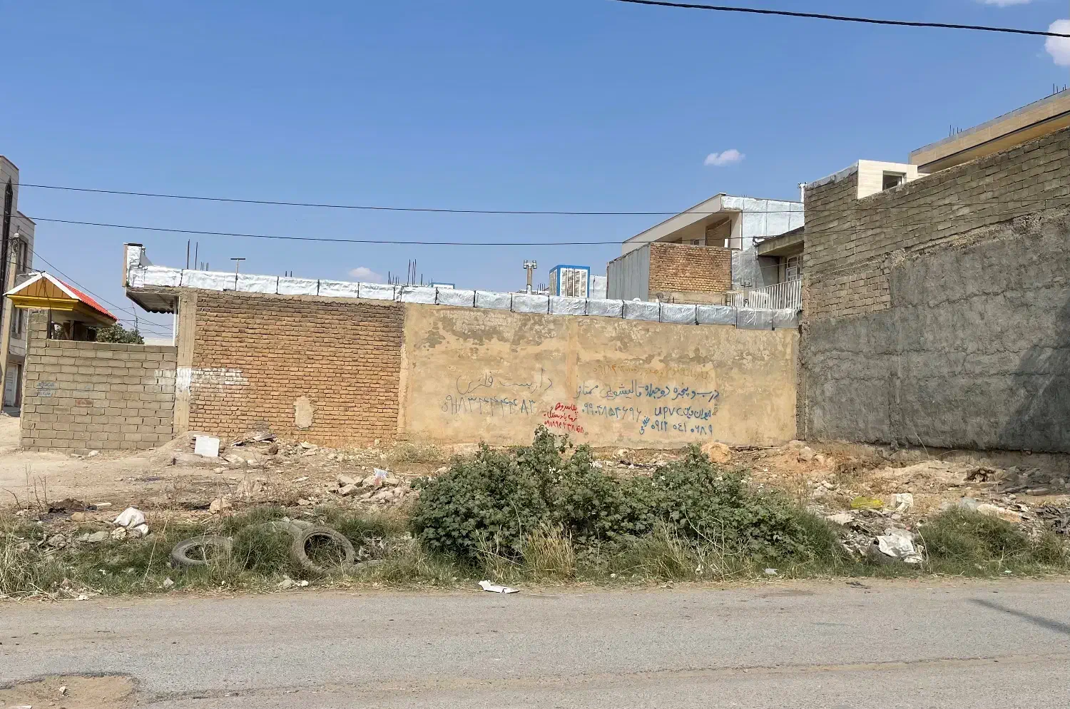 زمین به متراژ ۲۴۹ دو بر|فروش زمین و ملک کلنگی|ایوان, |دیوار