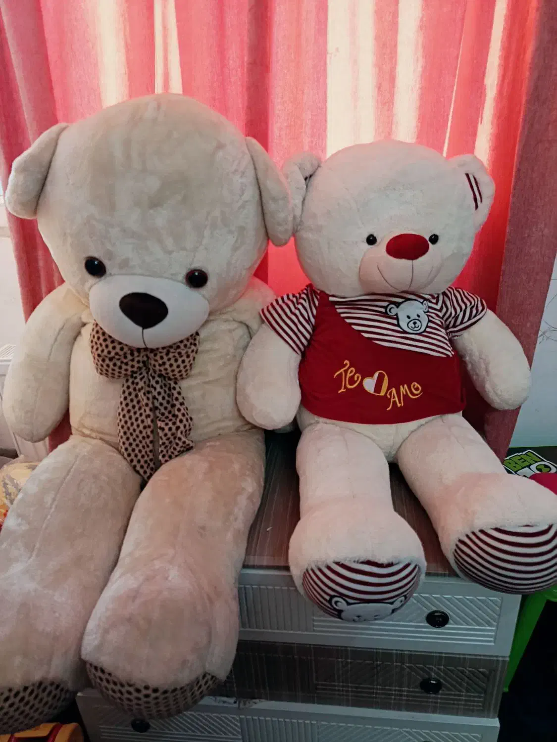 دو عدد خرس بزرگ خارجی|اسباببازی بچه|گلبهار, شهر جدید گلبهار|دیوار