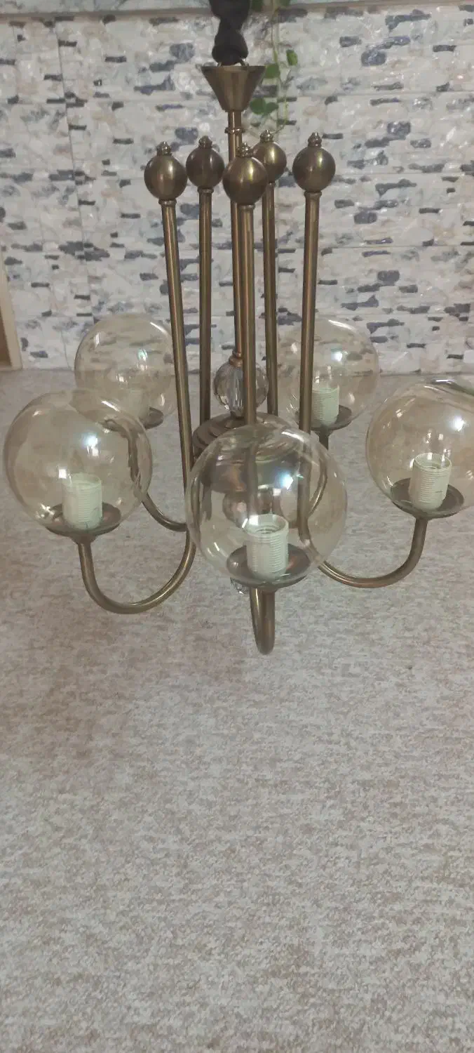 لوستر|لوستر و چراغ آویز|قم, نخودی|دیوار