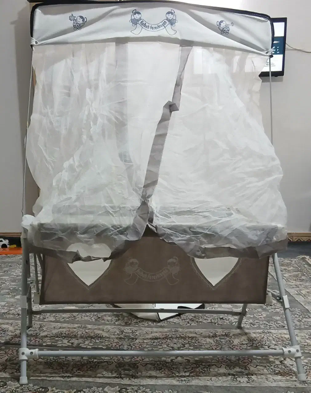 گهواره سالم+اشانتیون|تخت و صندلی بچه|رودسر, |دیوار