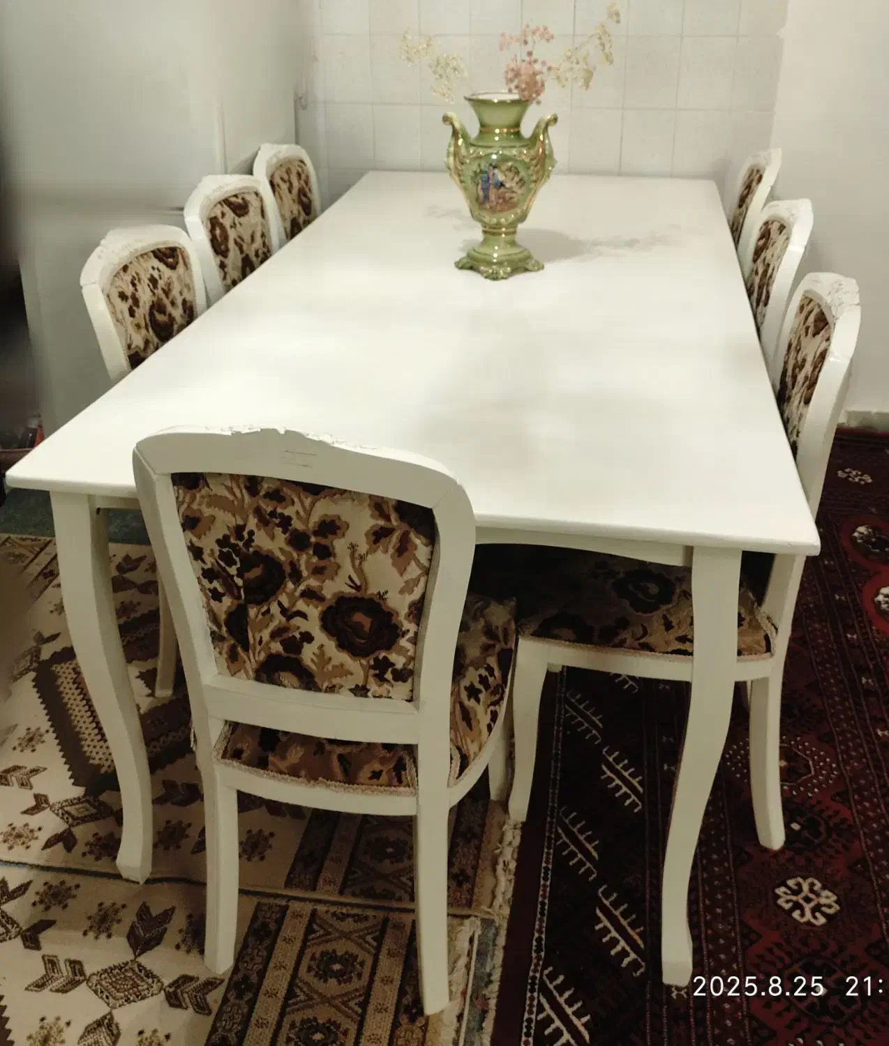 میز غذاخوری 8نفره تمیز ومقاوم طرح به روز و زیبا|میز و صندلی غذاخوری|گنبد کاووس, |دیوار