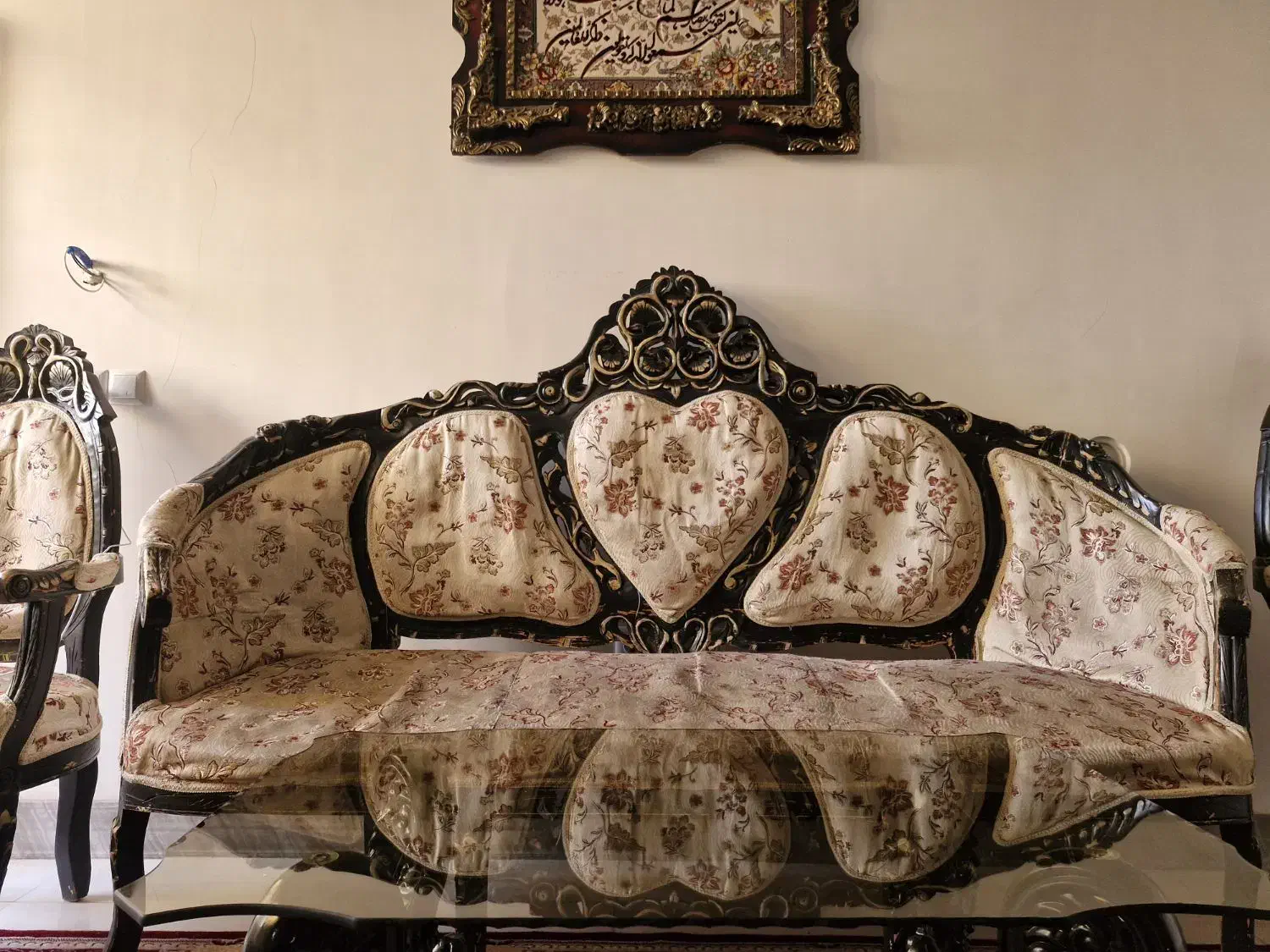 مبل سلطنتی|مبلمان خانگی و میز عسلی|کاشان, راوند|دیوار