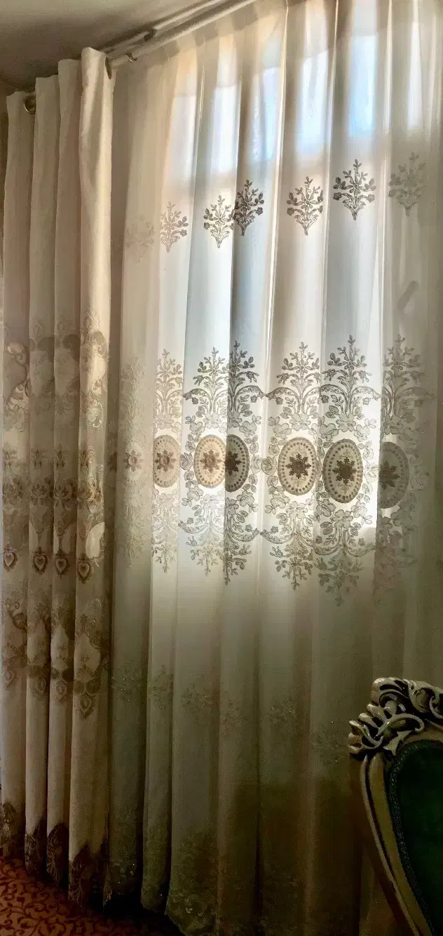 پرده پذیرایی|پرده، رانر، رومیزی|تهران, شکوفه (عبدل آباد)|دیوار