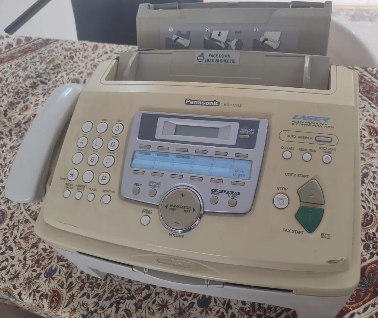 فروش دستگاه فکس لیزری پاناسونیک kx-512|پرینتر، اسکنر، کپی، فکس|شیراز, شاه قلی بیگی|دیوار
