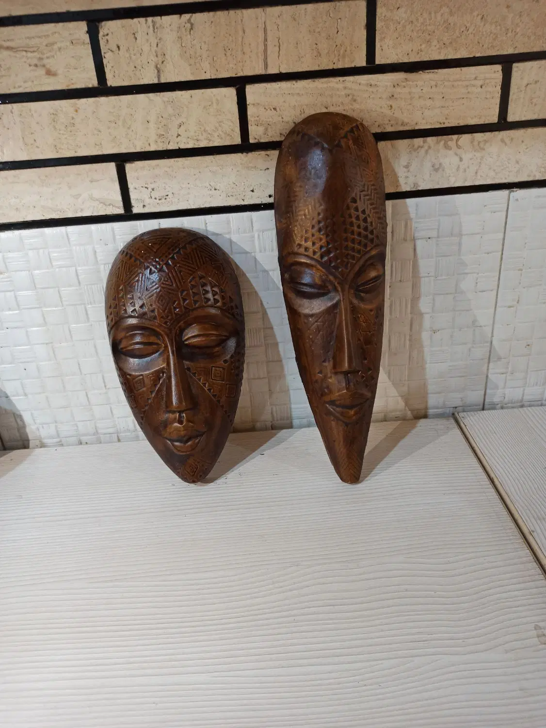 دیوارکوب چهره دست‌ساز ،سنگ مصنوعی ، دکور مدرن|تابلو، نقاشی، عکس|تهران, وصفنارد|دیوار