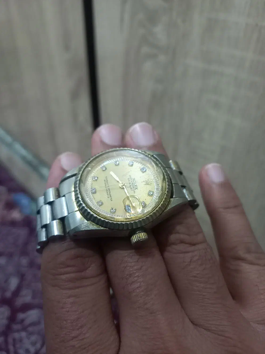 یک ساعت رولکس درجه یک قدیم وتمیز|ساعت|اهواز, فاز ۱ پادادشهر|دیوار