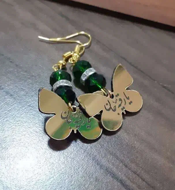 گوشواره نذری ، هدیه یا رقیه طلایی رنگ|بدلیجات|خمینی‌شهر, |دیوار