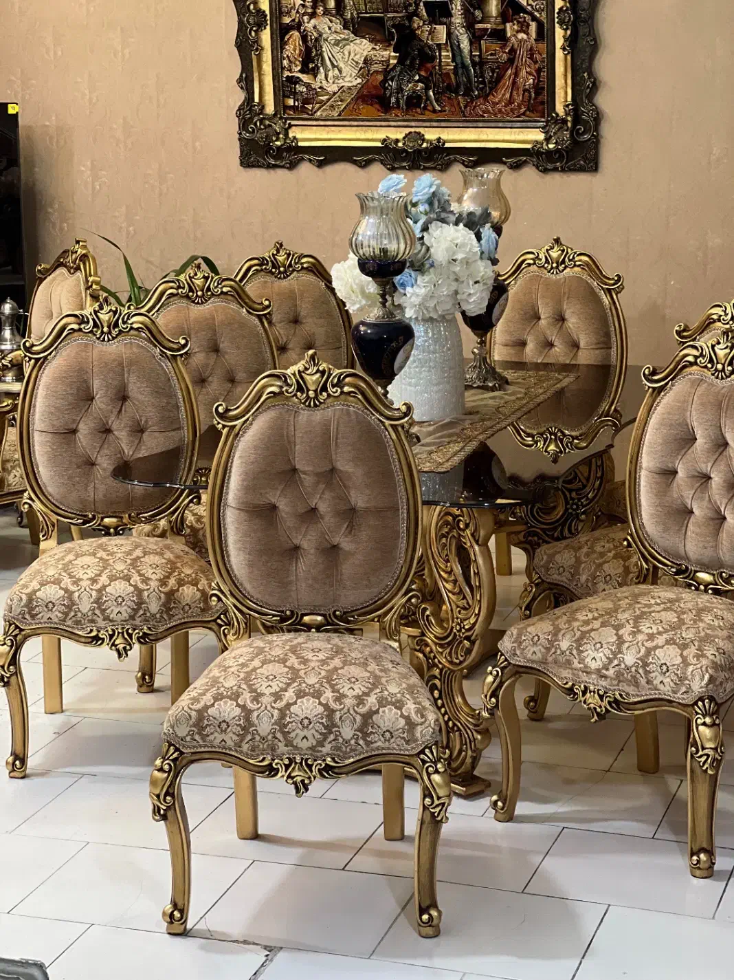 مبلمان استیل مبل سلطنتی کلاسیک و ناهارخوری نو|مبلمان خانگی و میز عسلی|تهران, شمس‌آباد|دیوار