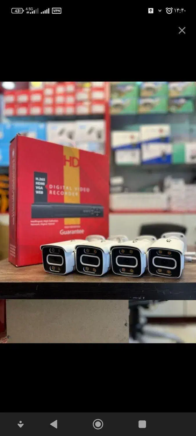 چهارعدد دوربین مداربسته همراه DVR وماوس وآداپتورها|دوربین مداربسته|سبزوار, هویزه|دیوار