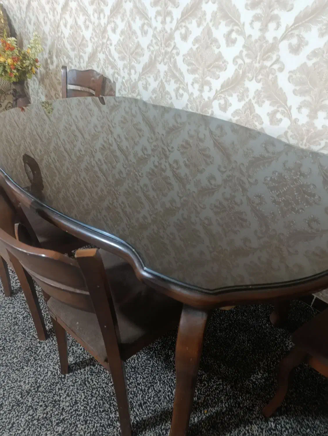 ناهار خوری ۶نفره جنس چوب راش  با صندلی|میز و صندلی غذاخوری|یاسوج, |دیوار