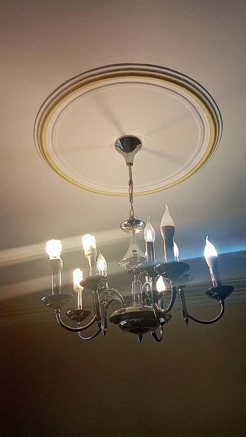 لوستر سیلور ابکاری شده|لوستر و چراغ آویز|پردیس, فاز ۸|دیوار