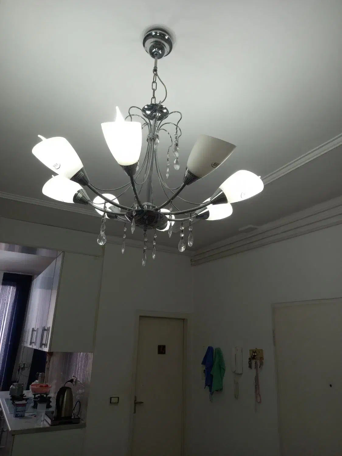 لوستر همراه با همه ی لامپ هاش|لوستر و چراغ آویز|الوند, |دیوار