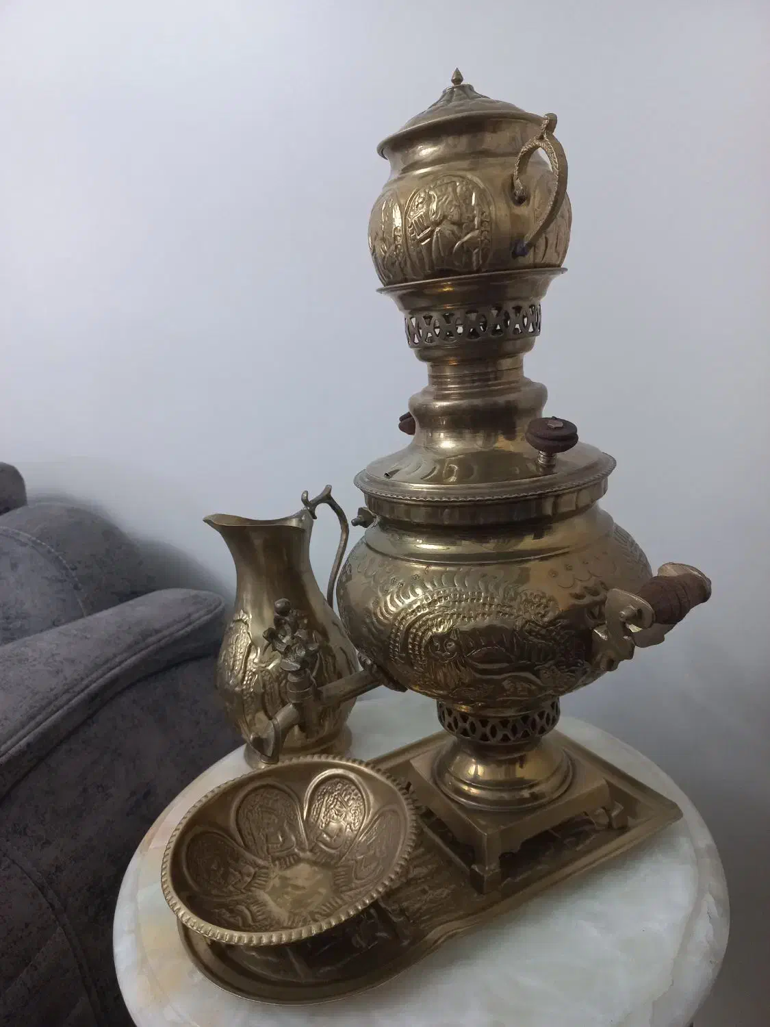 سماور ذغالی برنز|سماور، چایساز، قهوهساز|ری, سیزده آبان|دیوار