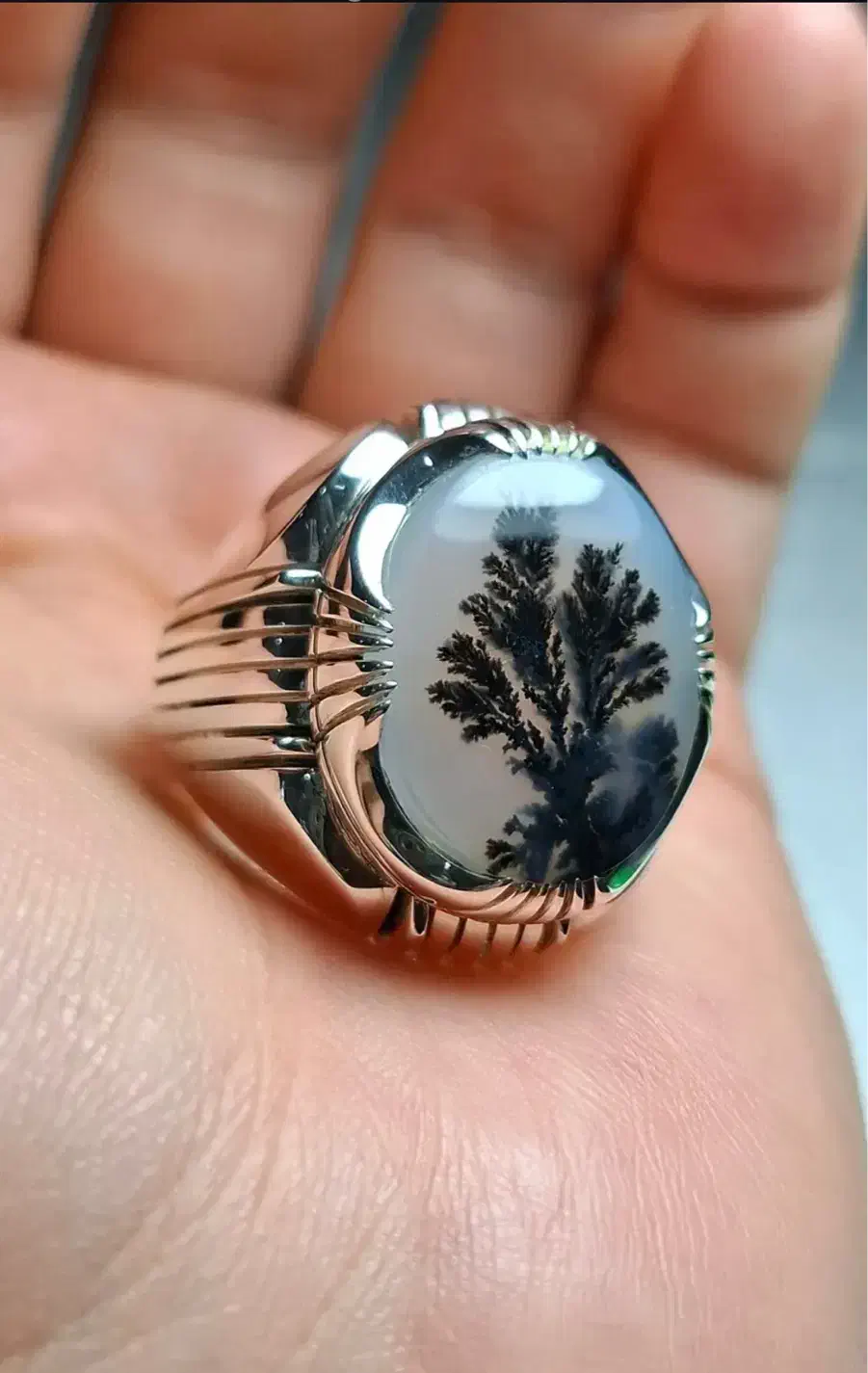 انگشتر هایه نقره شجر مهردار|جواهرات|تهران, باغ فیض|دیوار