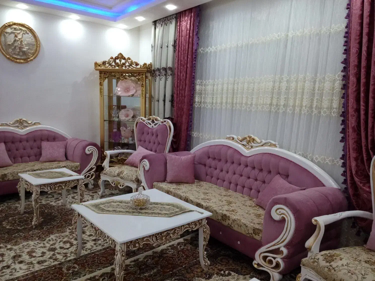 مبل ۹ نفره چوب|مبلمان خانگی و میز عسلی|شهرآباد, |دیوار