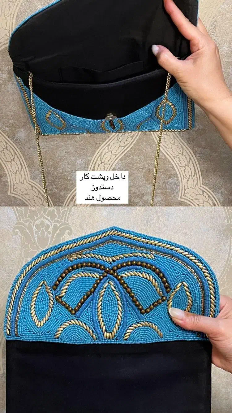 کیف دست ساز سنگدوزی واردات هند|کیف، کفش، کمربند|رشت, بلوار گیلان|دیوار