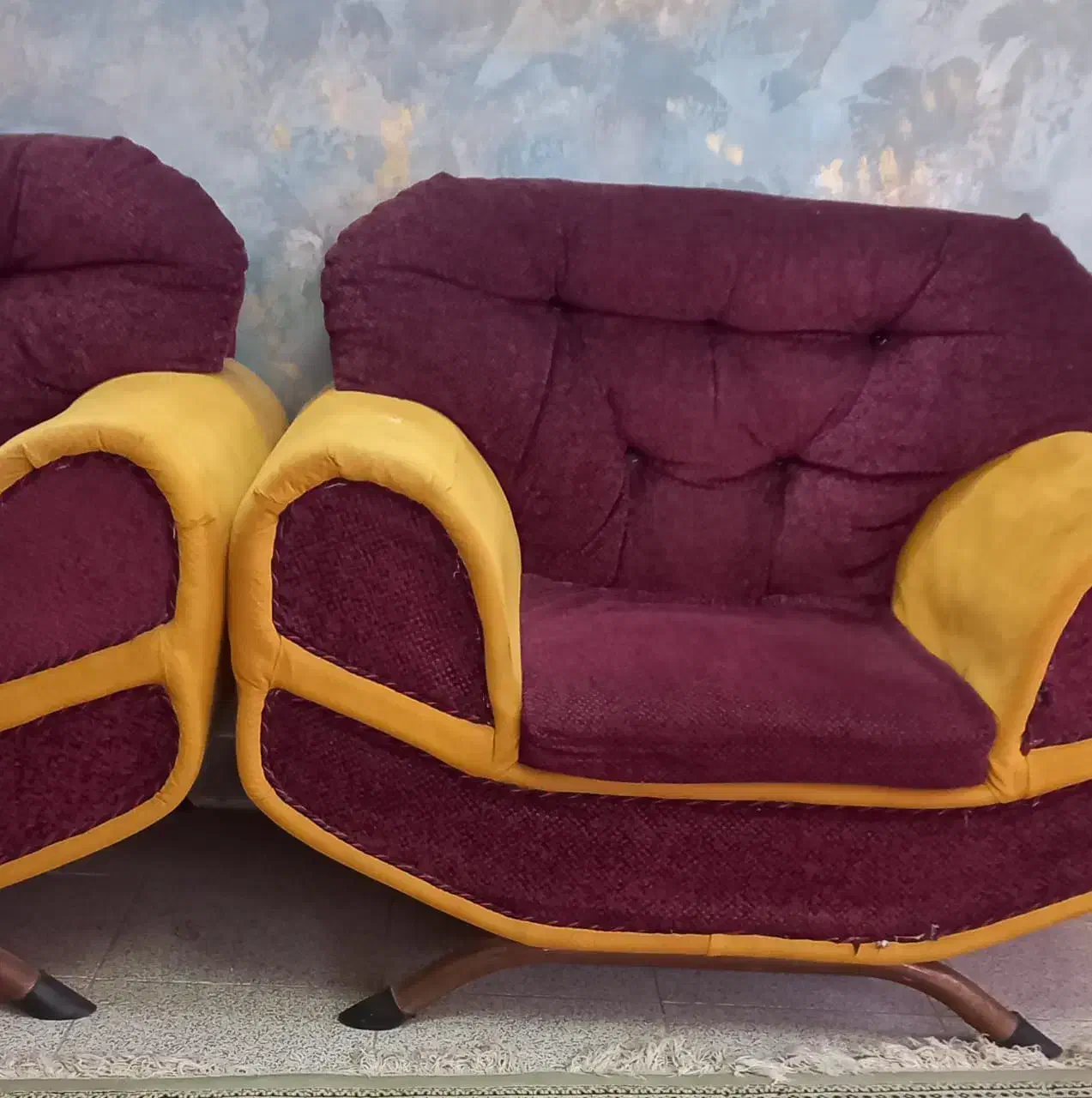 مبل ۷ نفره سالم|مبلمان خانگی و میز عسلی|قائم‌شهر, |دیوار