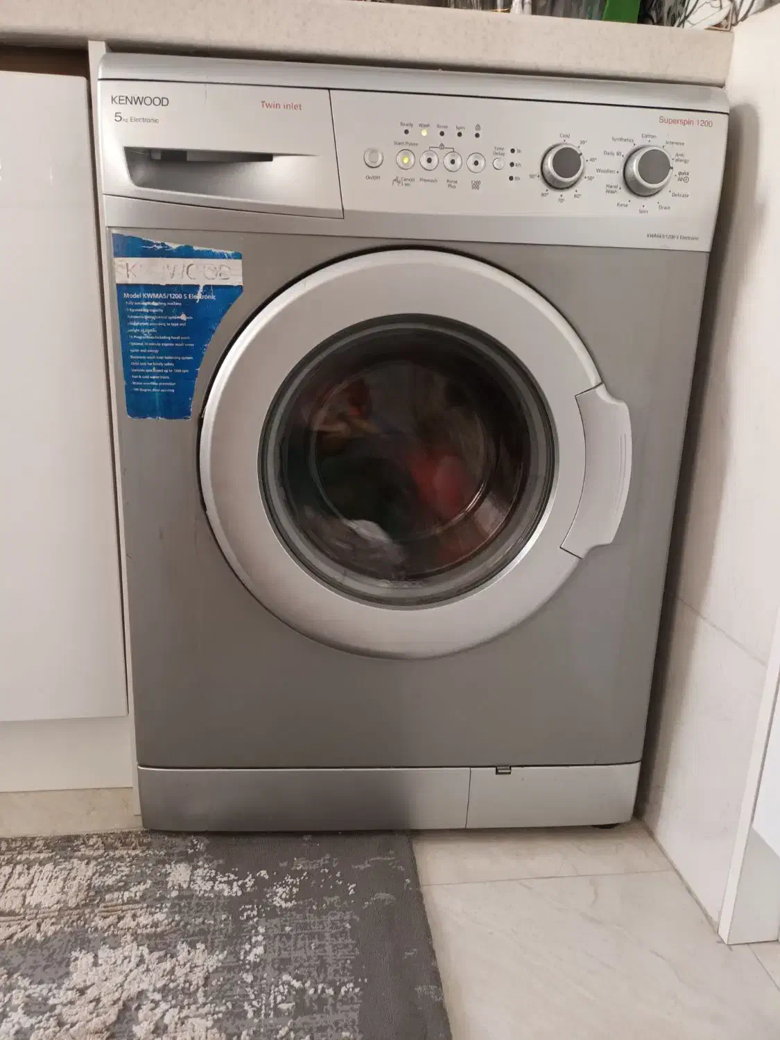 لباسشویی  سیلور kenwood|ماشین لباسشویی و خشک‌کن لباس|پردیس, فاز ۱|دیوار